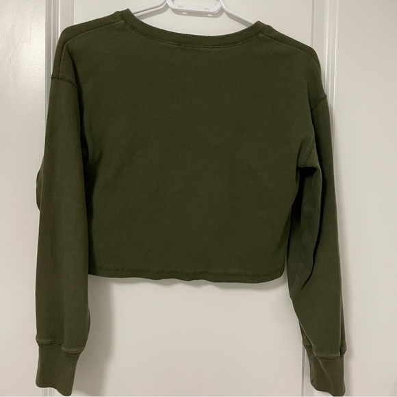Aritzia Army Green Mavis Shirt - Size XS - Picture 4 of 4